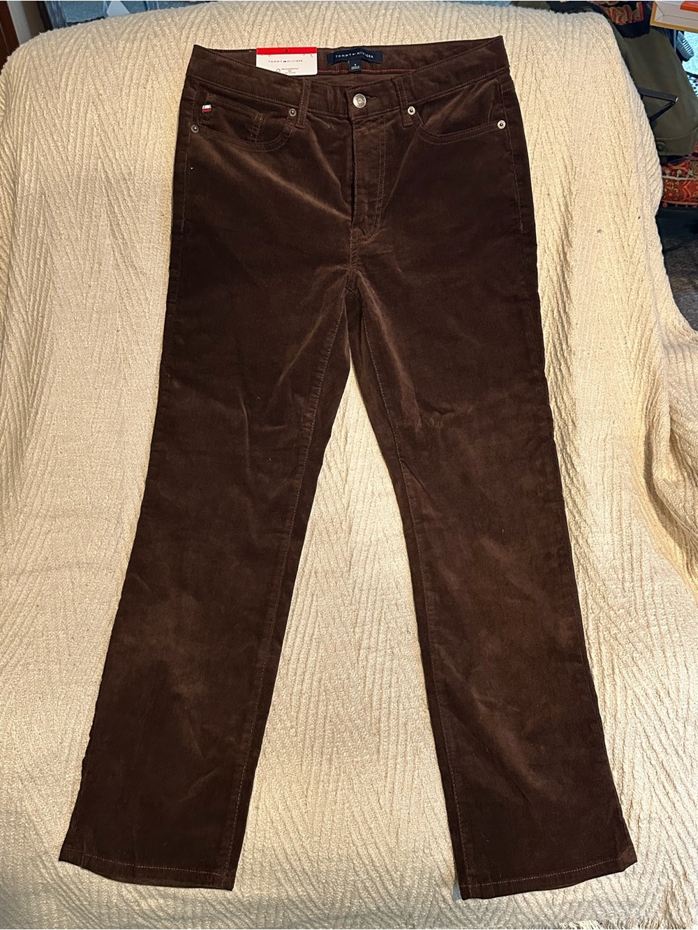 Tommy Hilfiger Women’s Dark Brown Corduroy Pants